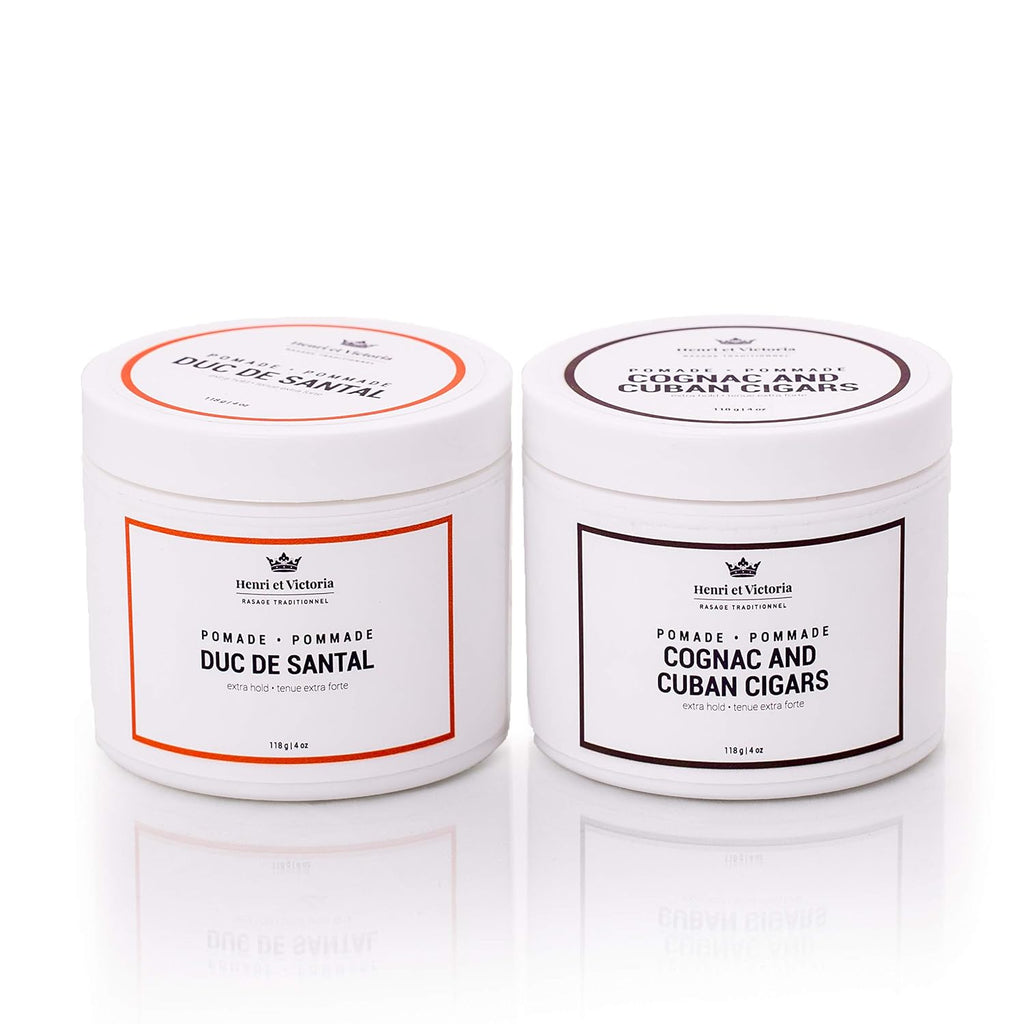 Cognac and Cuban Cigar Hair Pomade for Men Strong Hold and Medium Shine - Water-Based Hair Styling Pomade, Adds Texture and Thickness, Easy to Wash Out - All Day Hold for All Hair Styles - 118G 4Oz