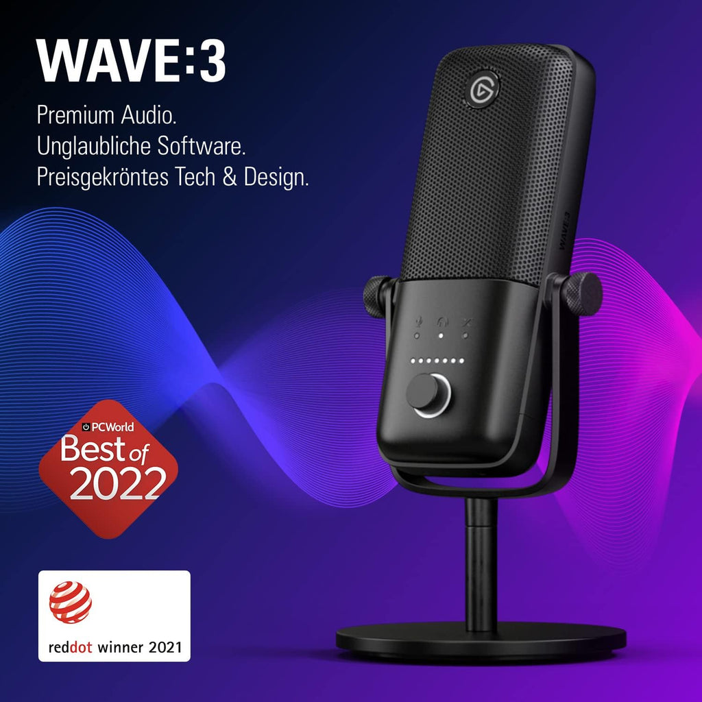 Wave:3 USB Condenser Microphone for Streaming
