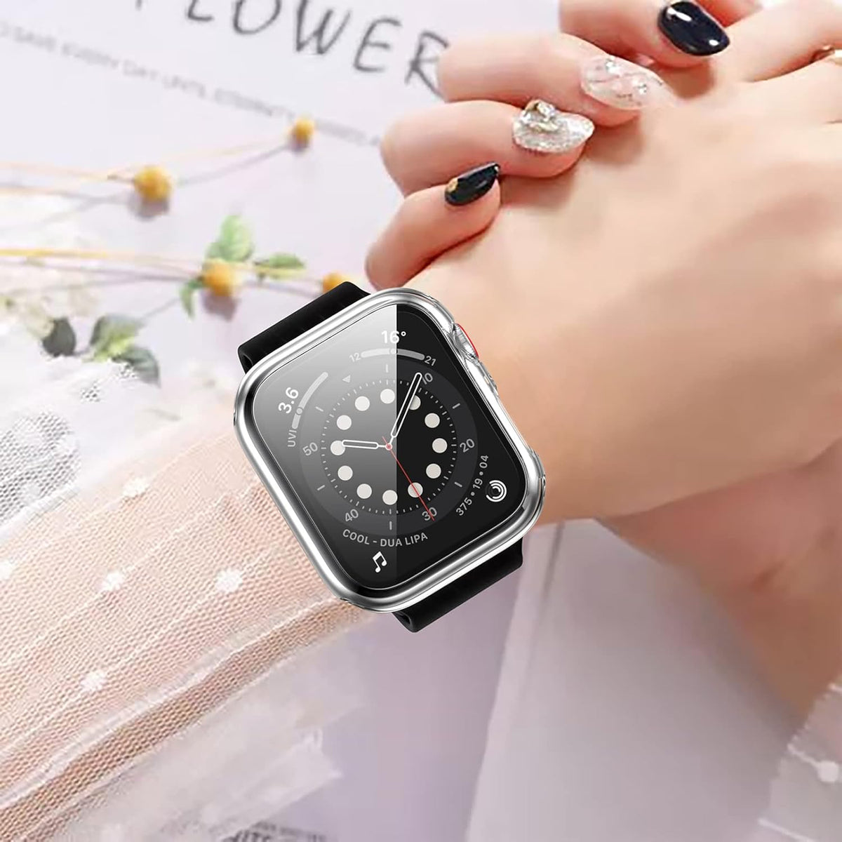 For Apple Watch Series 9/8/7 41Mm Screen Protector Case 12 Pack