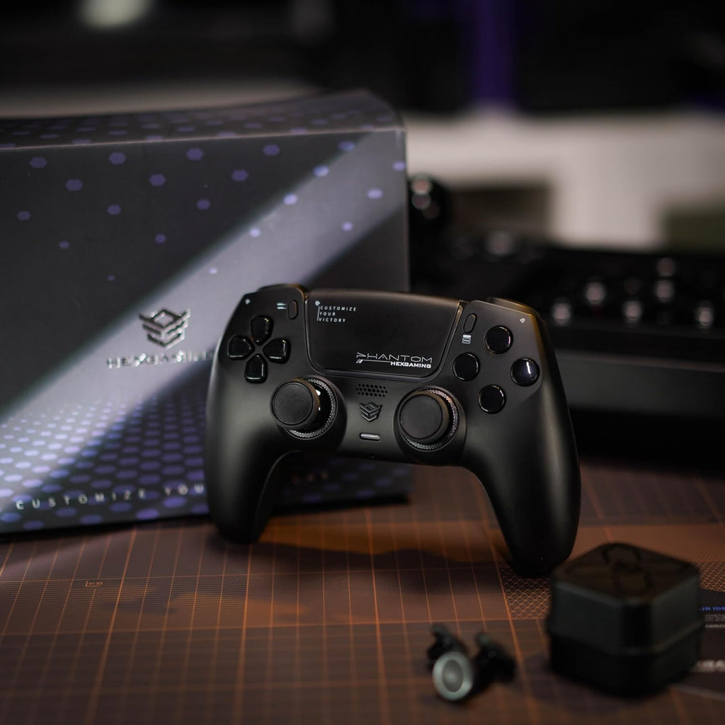PHANTOM Wireless Controller Compatible with Ps5, Chaos Black