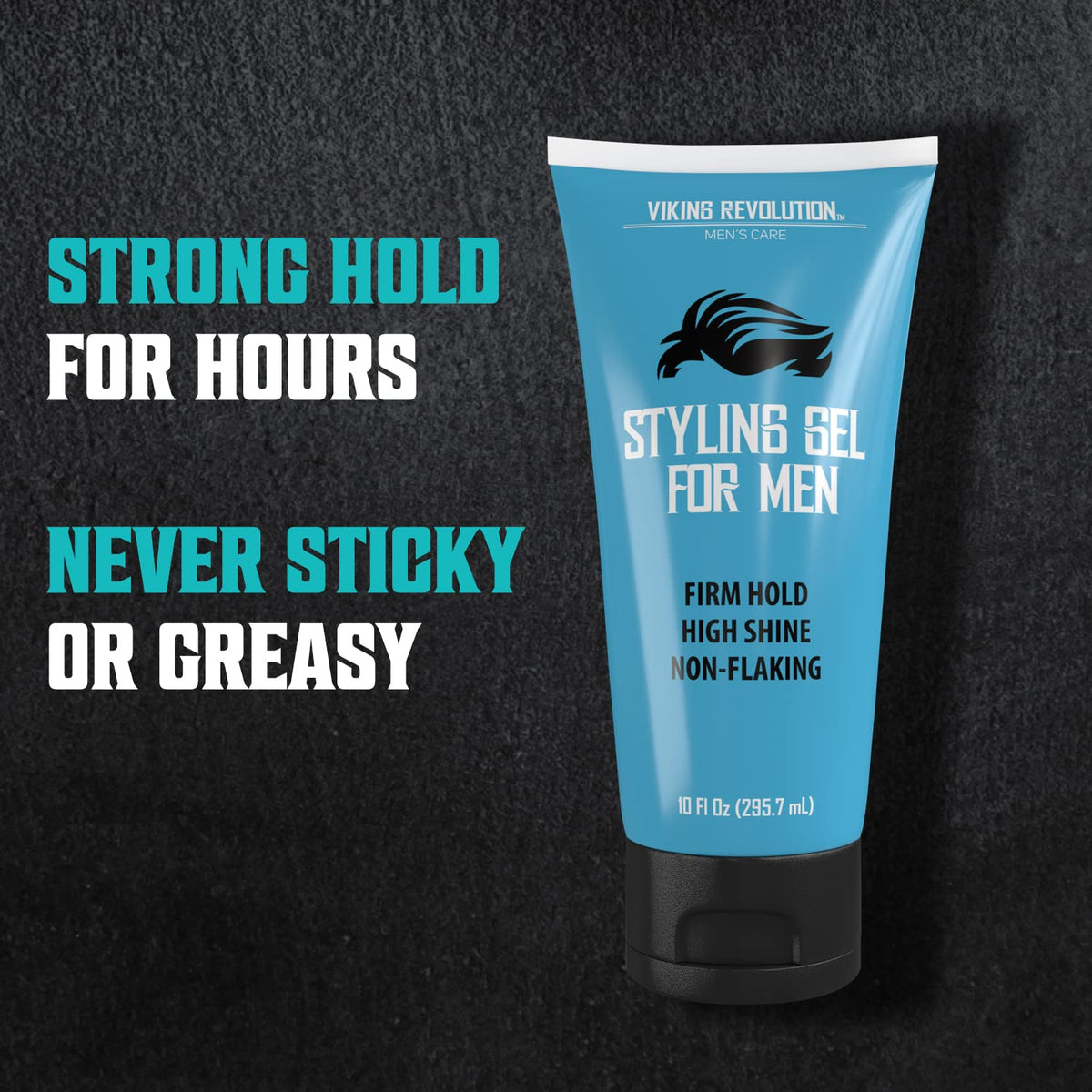 Hair Gel for Men - Strong Hold - 10 Oz