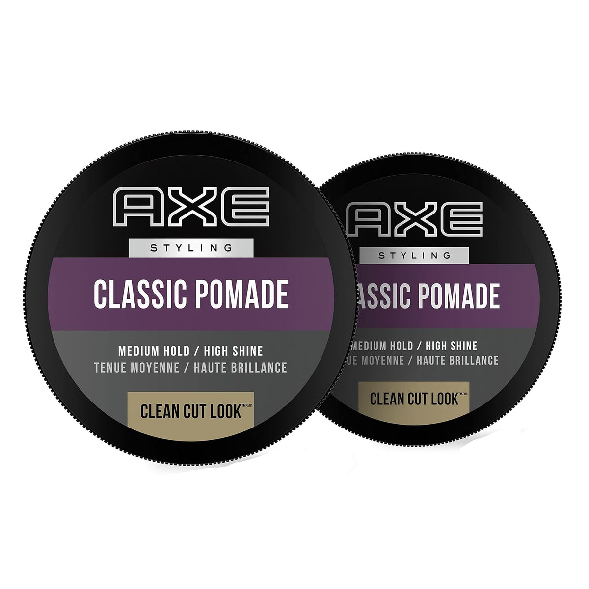 Pomade: Medium Hold and Natural Finish for Easy Styling, 2.64Oz (2 Count)