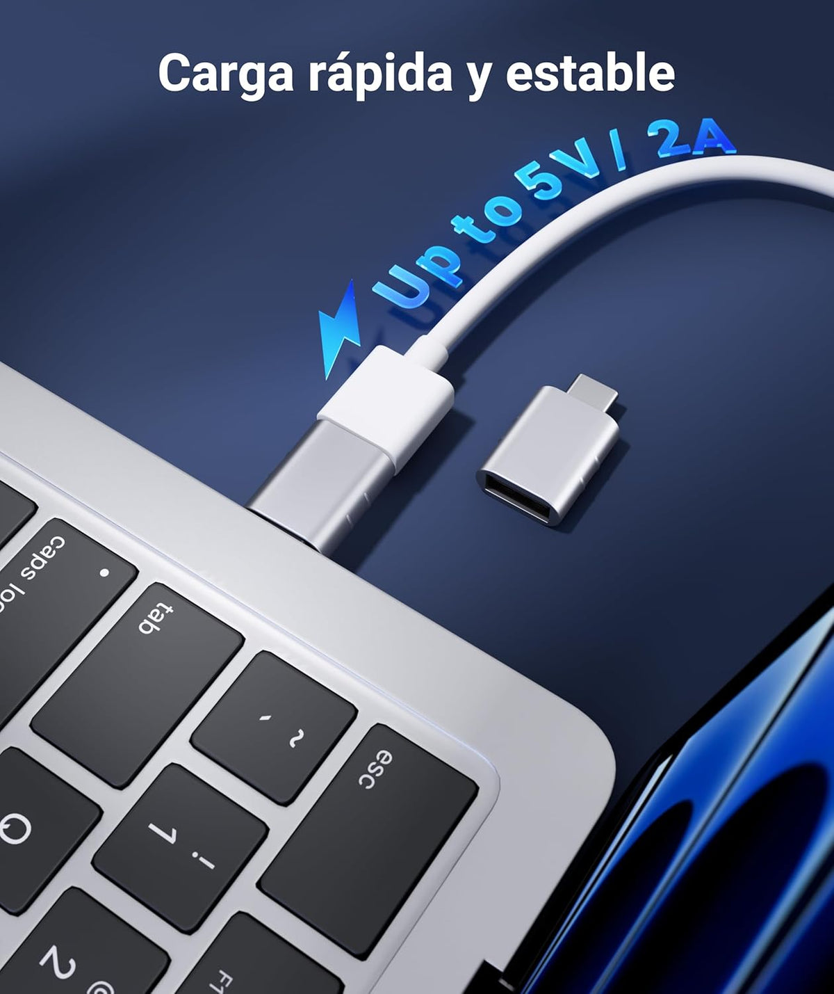 USB C to USB Adapter 2-Pack, 10Gbps USB 3.2 to Thunderbolt 5/4