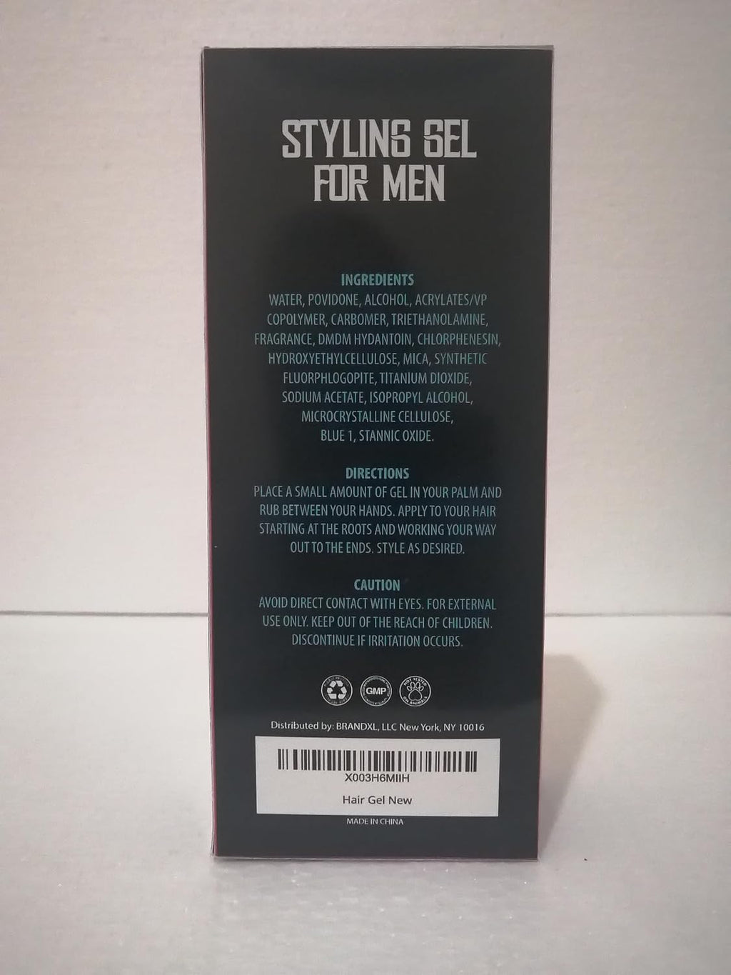 Hair Gel for Men - Strong Hold - 10 Oz