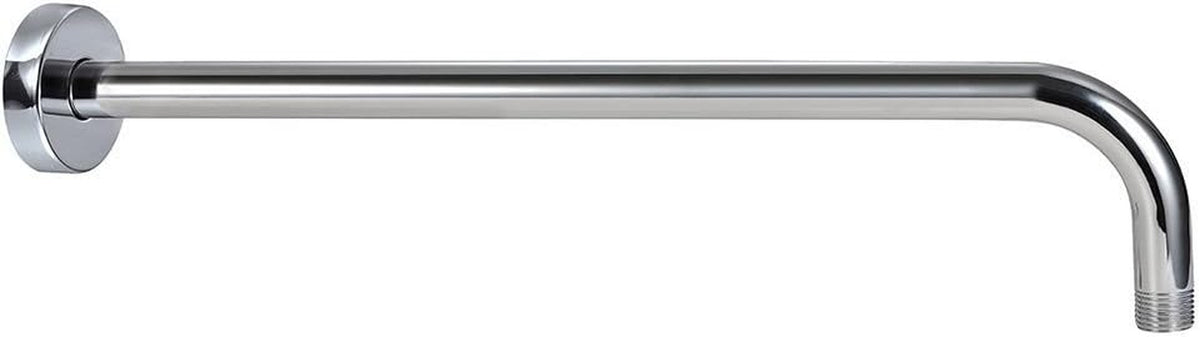 Shower Arm Extension Extra Long Water Outlet PJ1001 with Flange Made of Stainless Steel, Chrome Finish 16 Inches