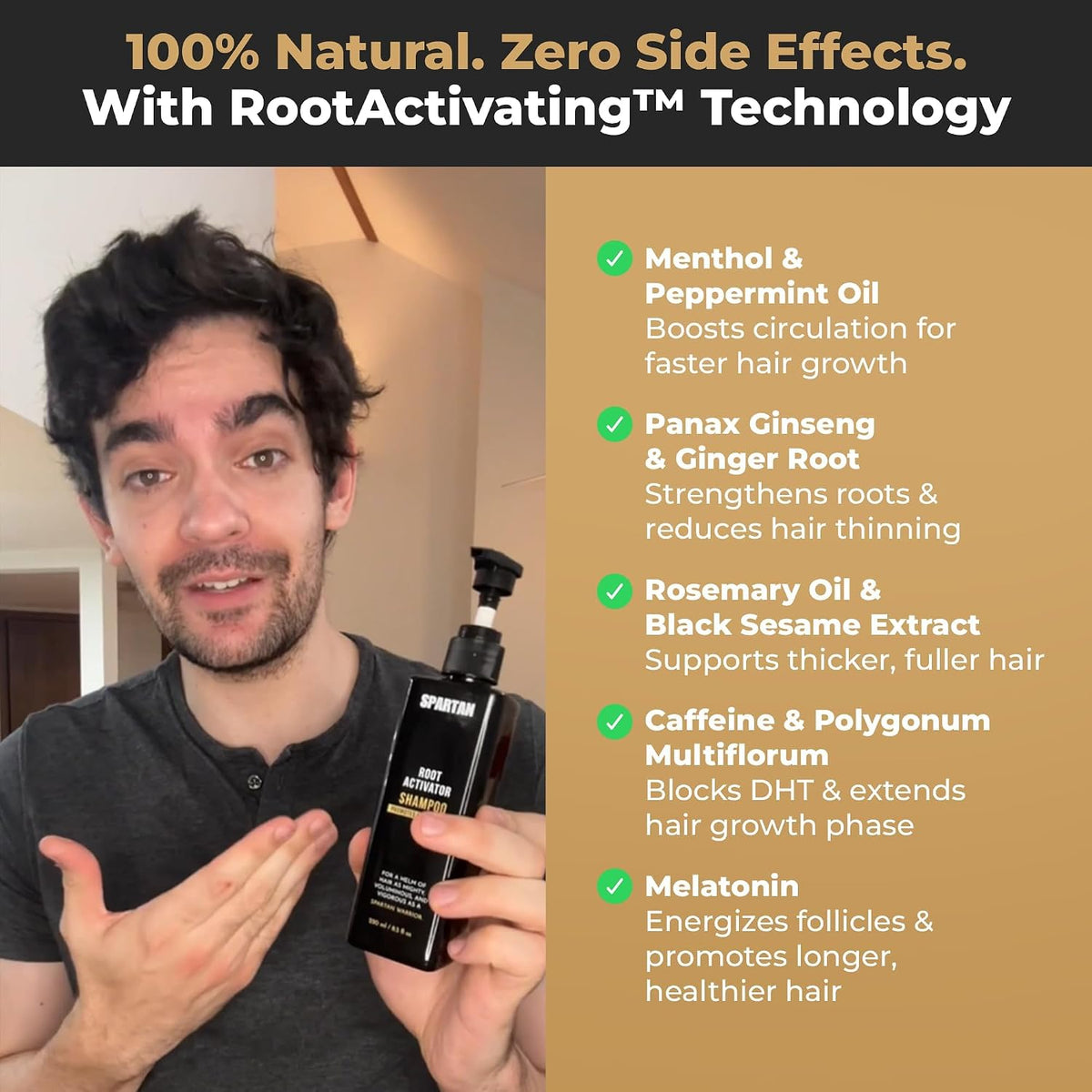 ™ Root Activator Shampoo for Men - Hair Growth Shampoo for Hair Loss and Thinning Hair