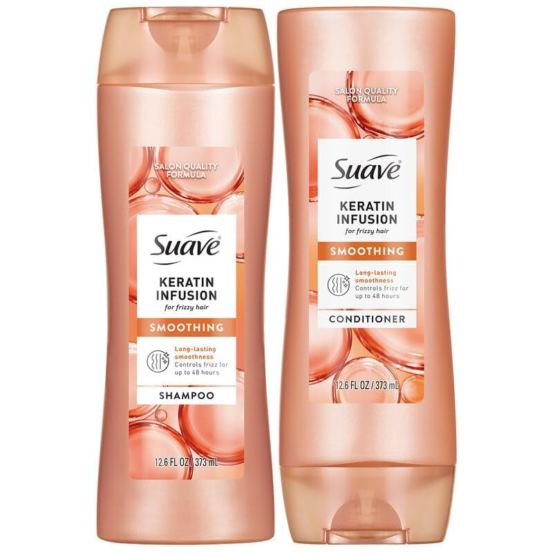 Keratin Infusion Smoothing Shampoo and Conditioner, 12.6 Oz Ea