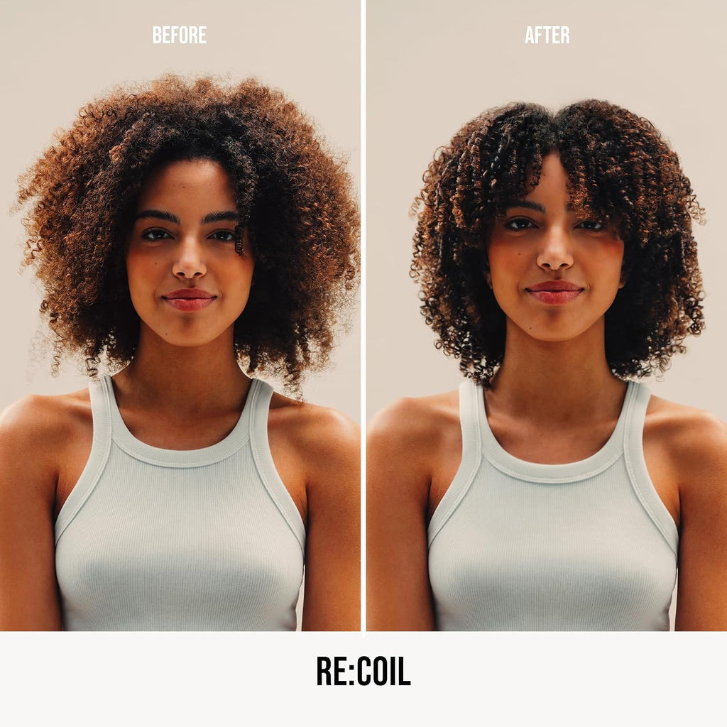 Re:Coil Curl Activator Curl Cream with Keratin Amino Acids - Ultra-Nourishing Curly Hair Cream for Defined, Healthy Curls, 6 Fl Oz